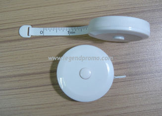 Promotional round tape measure with custom logo
