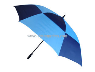 Wind vented auto golf umbrella-double layer