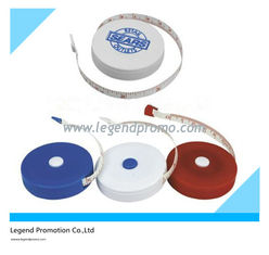 Promotional round tape measure with custom logo