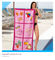 Custom printed promotional beach towel / bath towel