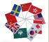 wholesales cheap price material hand waving flag with customized logo